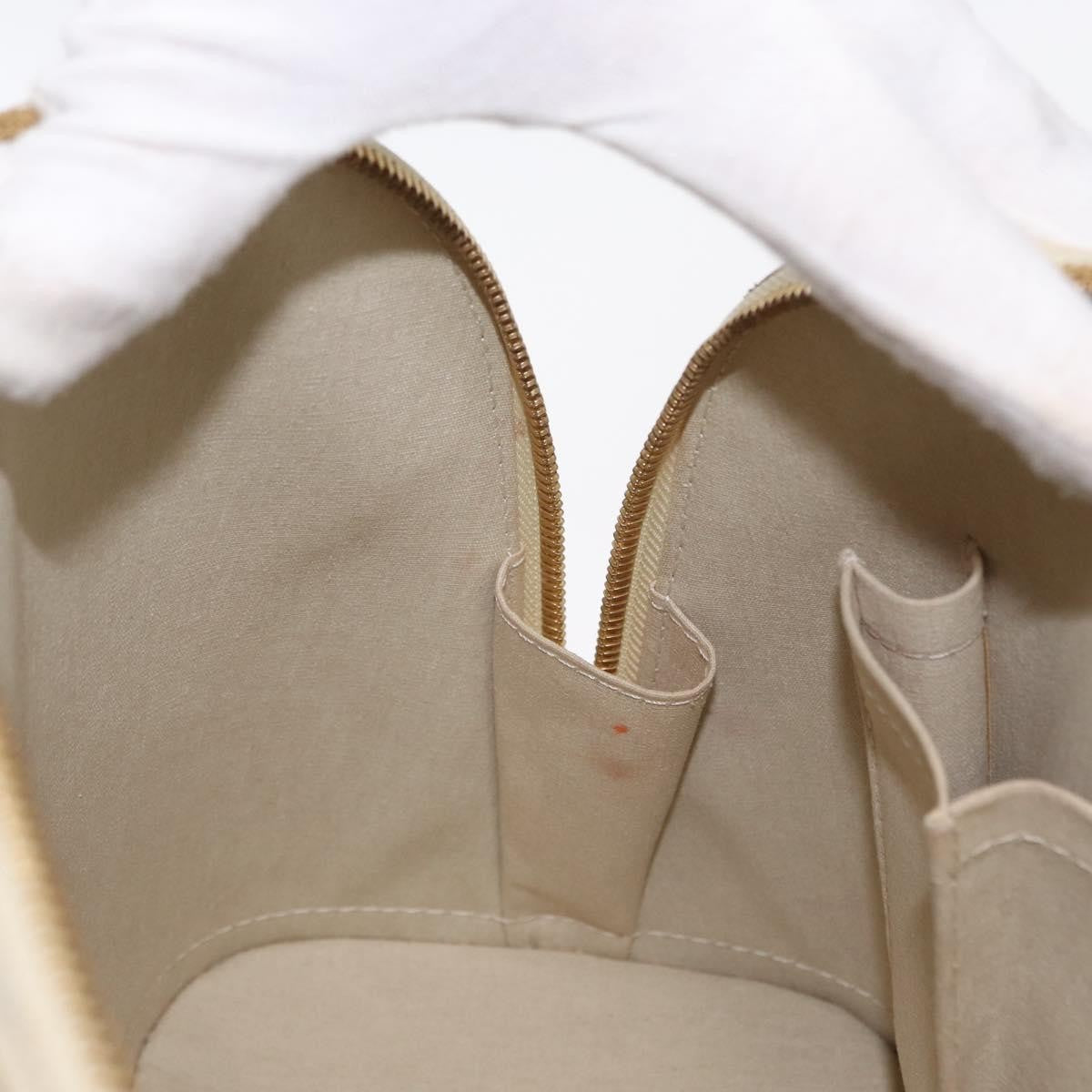Louis Vuitton Alma Monogram Vernis, Beige, Patent Leather, Handbag