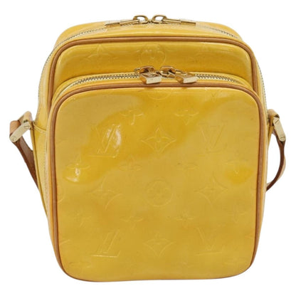 Louis Vuitton Wooster Monogram Vernis, Yellow, Patent Leather, Handbag