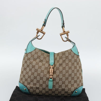Gucci Jackie Canvas, Brown, Canvas, Handbag