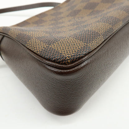 Louis Vuitton Trousse Make Up Damier, Brown, Canvas, Clutch