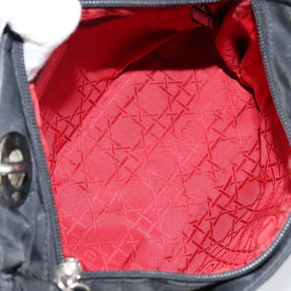 Christian Dior Vintage Lady Dior Bag Cannage Quilt Nylon, BLACK, NYLON, Handbag