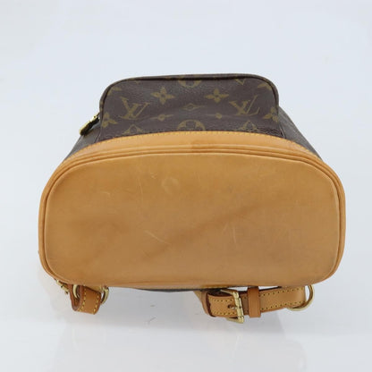 Louis Vuitton Vintage Montsouris Monogram Canvas, Brown, Canvas, Backpack