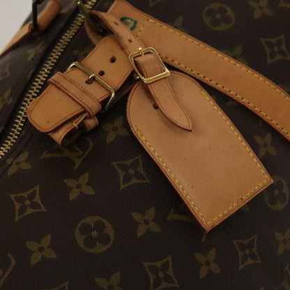 Louis Vuitton Keepall Bandouliere Bag Monogram Canvas, BROWN, CANVAS, Travel bag
