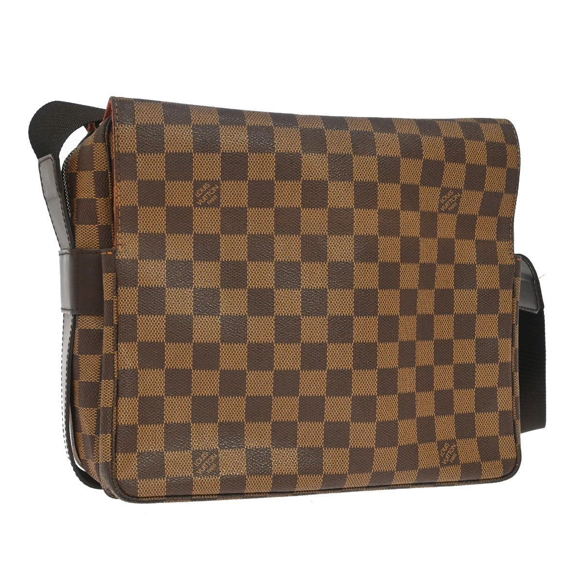 Louis Vuitton Naviglio Damier Ebene, Brown, Canvas, Shoulder Bag