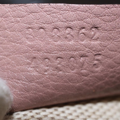 Gucci Soho Working Leather, Pink, Leather, Tote Bag