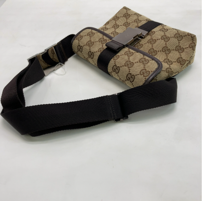 Gucci GG Canvas Bag Canvas, Brown, Canvas, Clutch