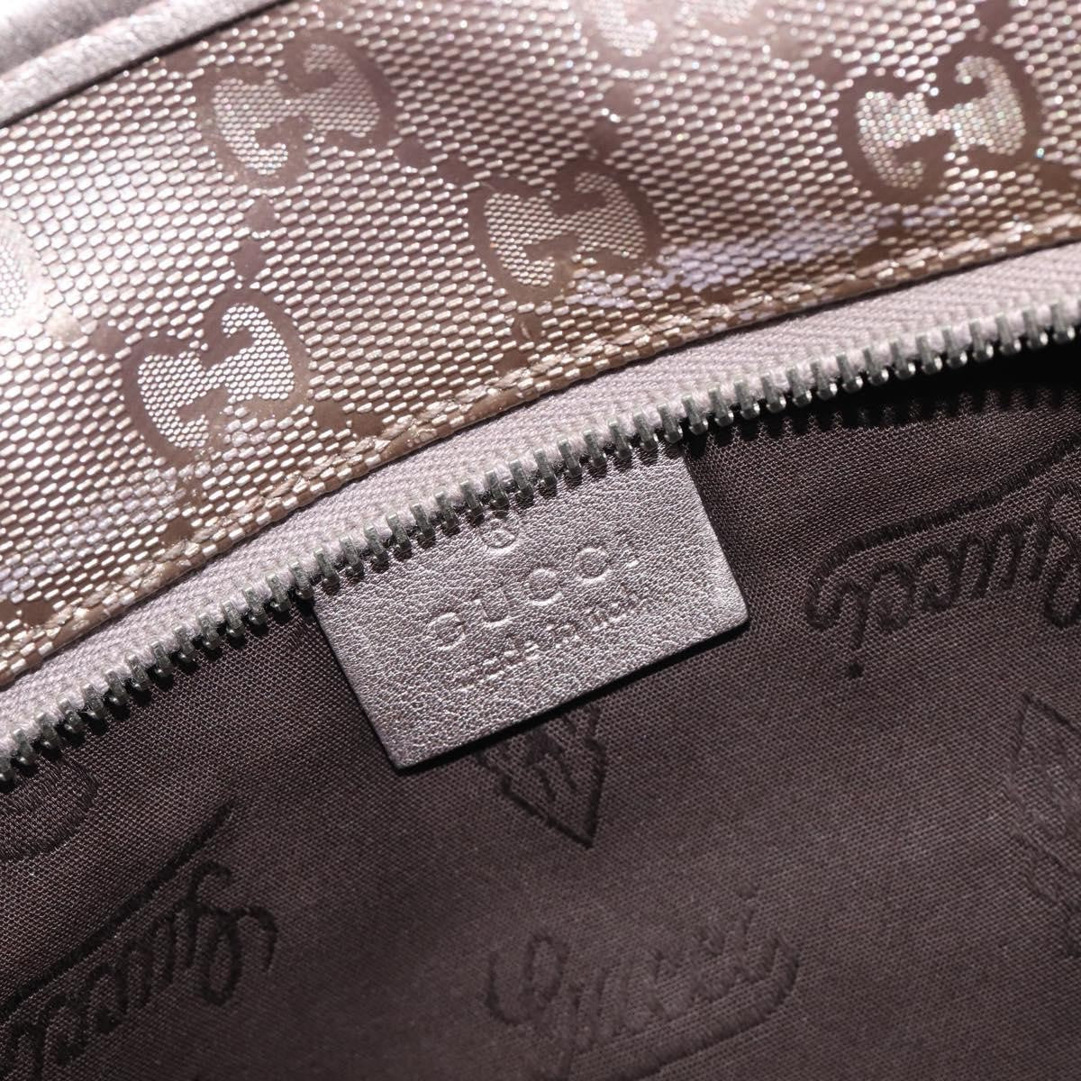 Gucci Tote GG Imprime, Silver, Canvas, Tote Bag