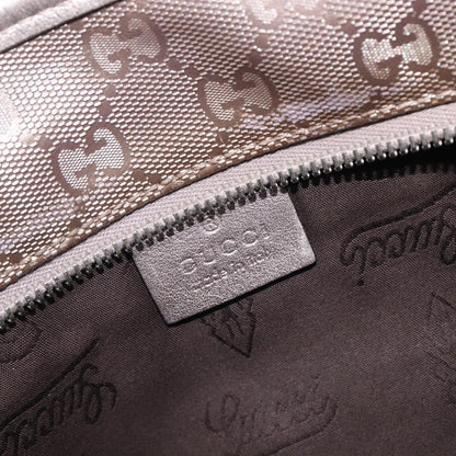 Gucci Tote GG Imprime, Silver, Canvas, Tote Bag