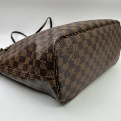 Louis Vuitton Neverfull Damier, Brown, Canvas, Tote Bag