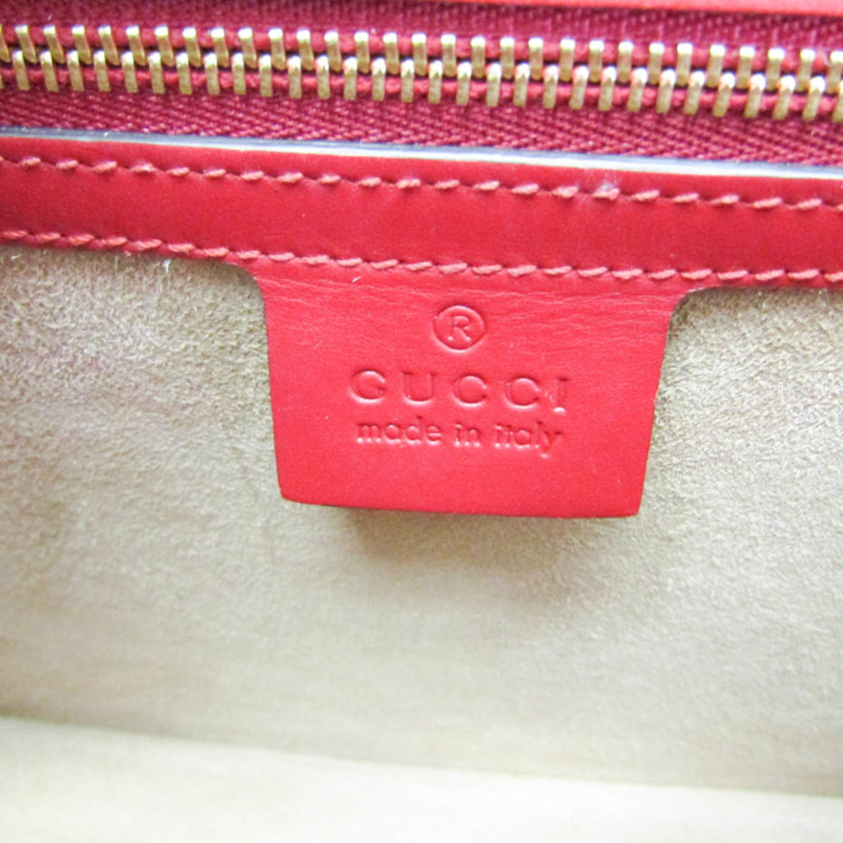 Gucci Sylvie Leather, Red, Leather, Shoulder Bag