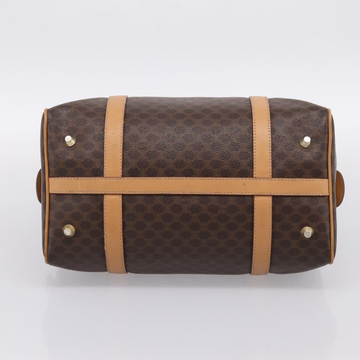 Celine boston Macadam Canvas, Brown, Canvas, Travel Bag