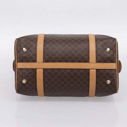 Celine boston Macadam Canvas, Brown, Canvas, Travel Bag