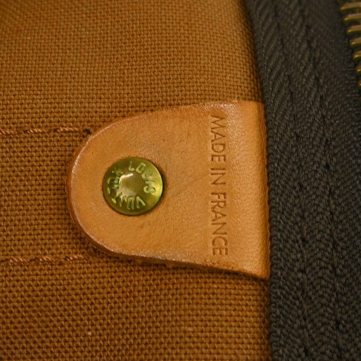 Louis Vuitton Keepall Bandoulière Monogram, Brown, Canvas, Travel Bag