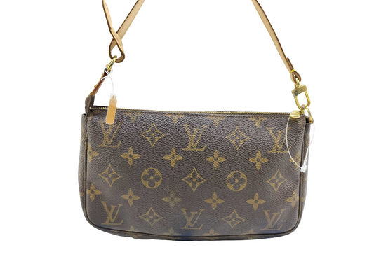 Louis Vuitton Pochette Accessoires Monogram Canvas, BROWN, CANVAS, Clutche & pouche