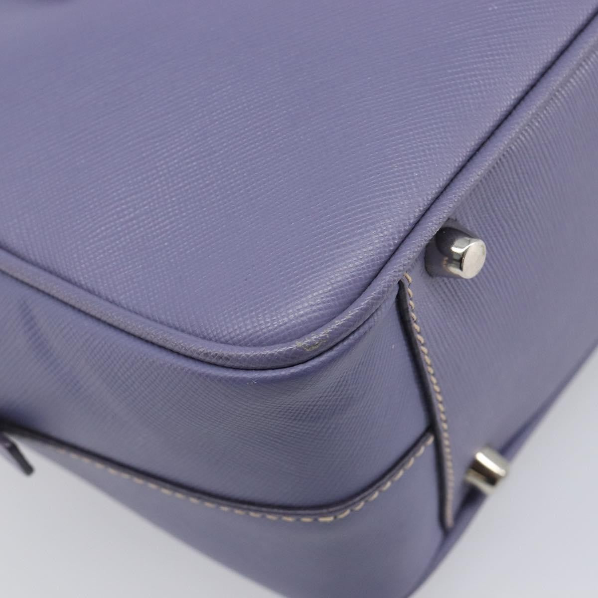 Prada Bauletto Saffiano, Purple, Leather, Handbag