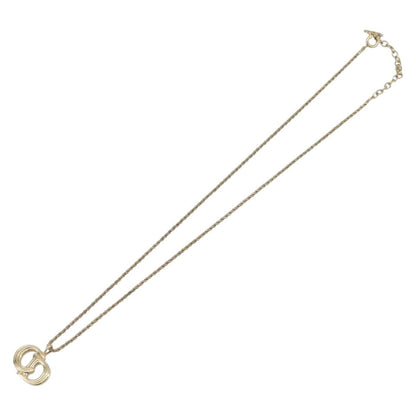 Christian Dior CD Pendant Metal, Gold, Metal, Necklace