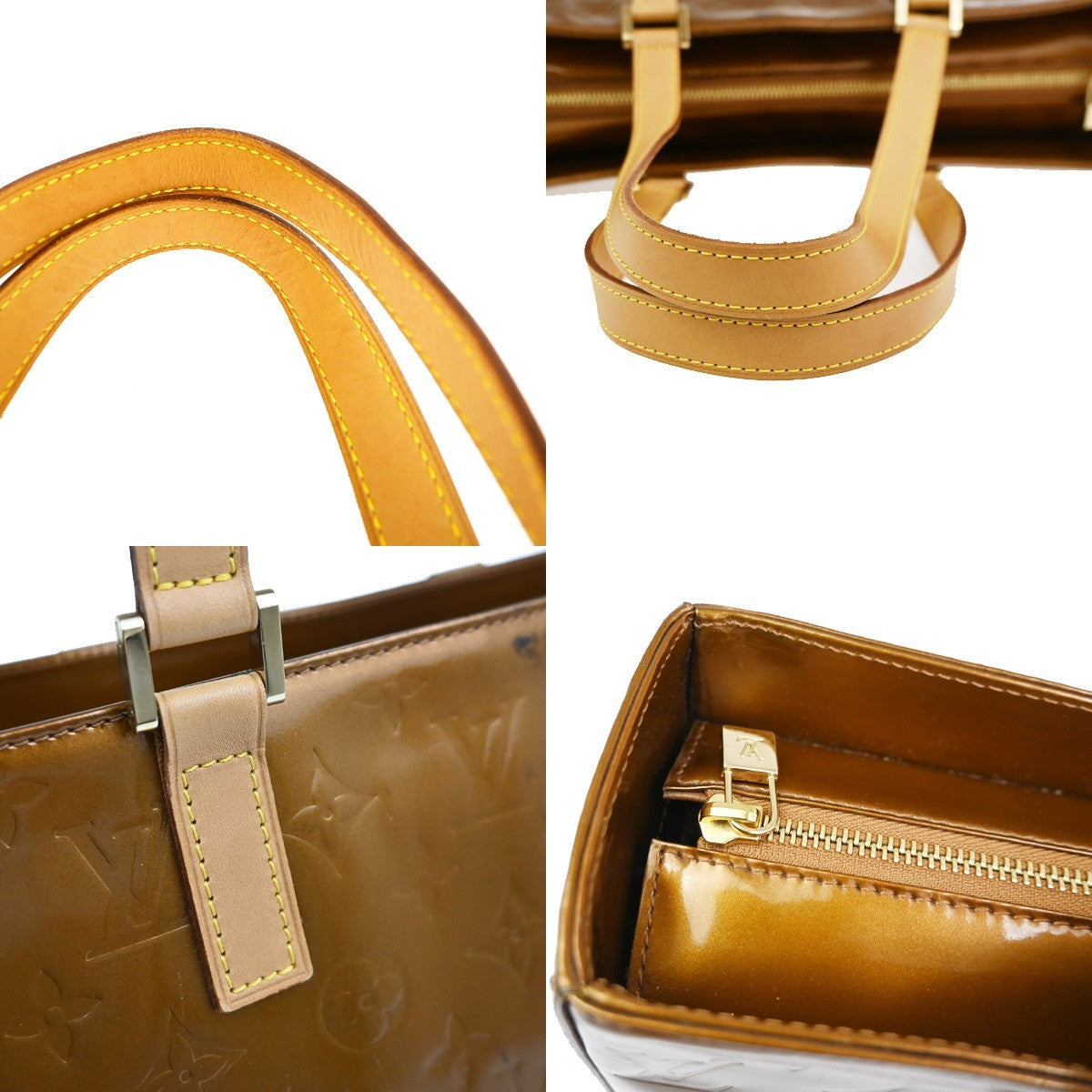 Louis Vuitton Columbus Monogram Vernis, Brown, Patent Leather, Handbag
