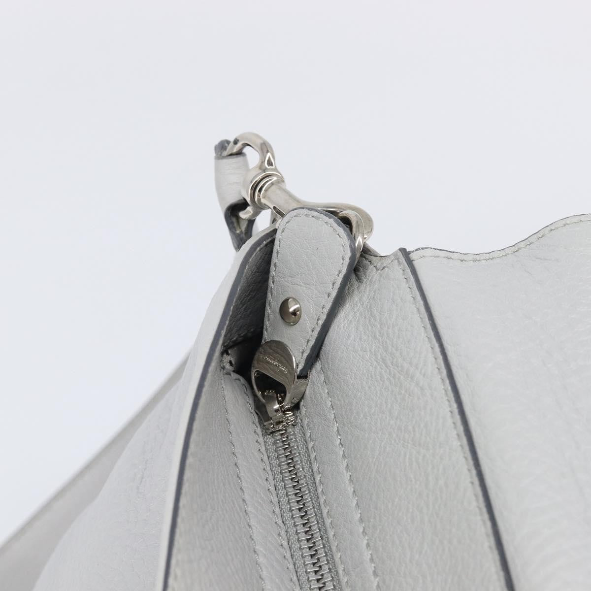 Salvatore Ferragamo Sofia Satchel Leather, Gray, Leather, Handbag