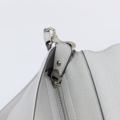 Salvatore Ferragamo Sofia Satchel Leather, Gray, Leather, Handbag