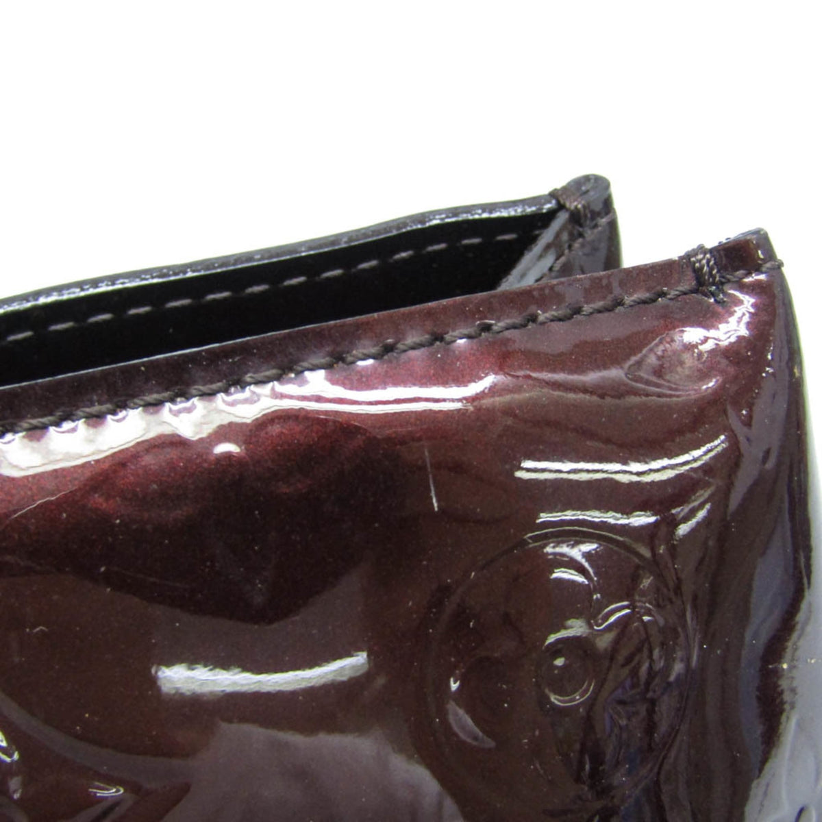 Louis Vuitton Wilshire Monogram Vernis, Burgundy, Patent Leather, Handbag