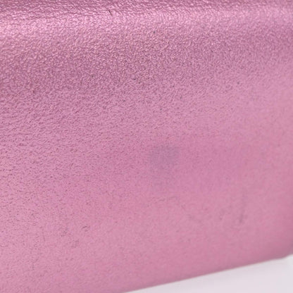Saint Laurent Classic Monogram Metallic Leather, Pink, Leather, Crossbody Bag