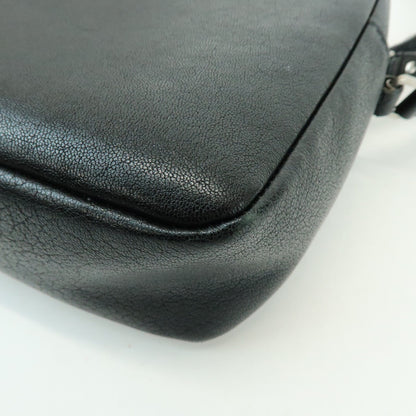 Saint Laurent Lou Camera Leather, Black, Leather, Handbag