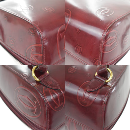 Cartier Happy birthday Patent leather, Burgundy, Patent Leather, Backpack