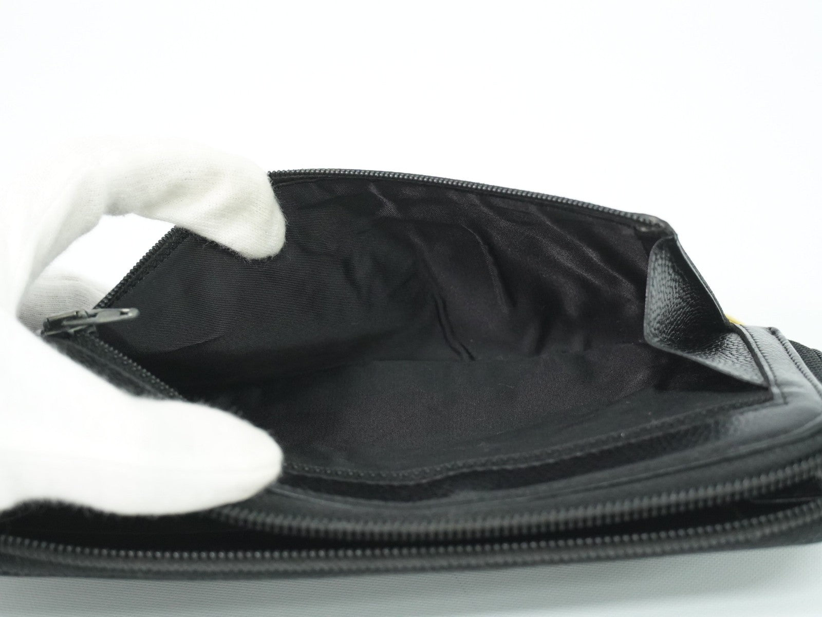 Chanel Timeless CC Zipped Caviar, Black, Leather, Wallet