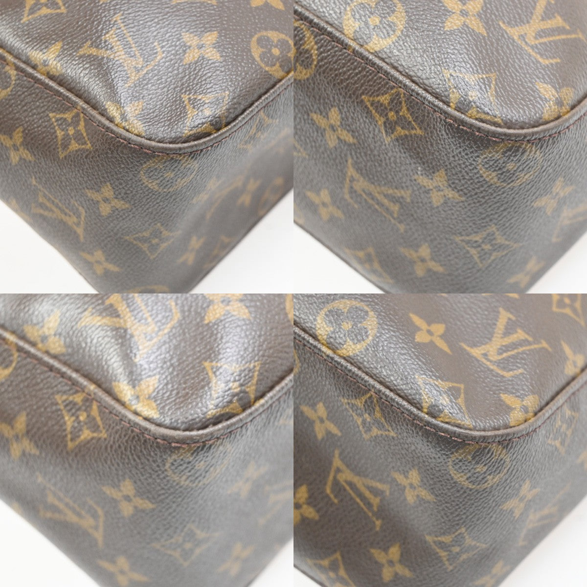 Louis Vuitton Looping Monogram Canvas, Brown, Canvas, Handbag