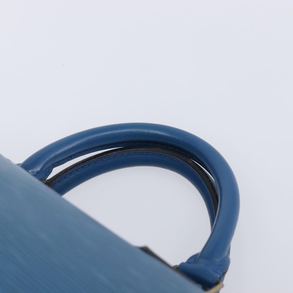 Louis Vuitton Speedy Epi Leather, Blue, Leather, Handbag