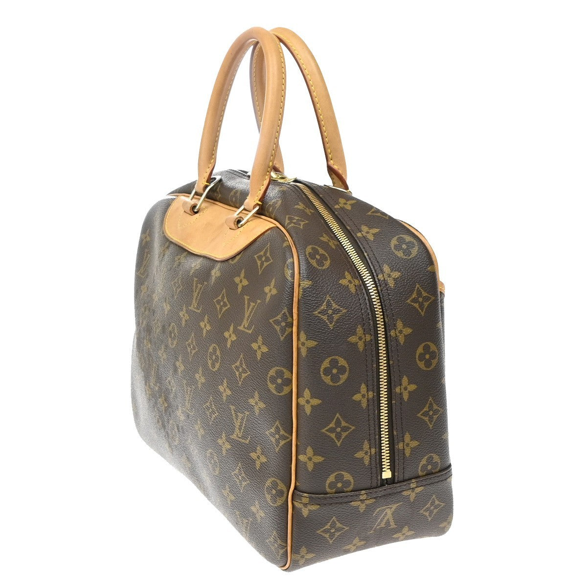 Louis Vuitton Deauville Monogram, Brown, Canvas, Handbag