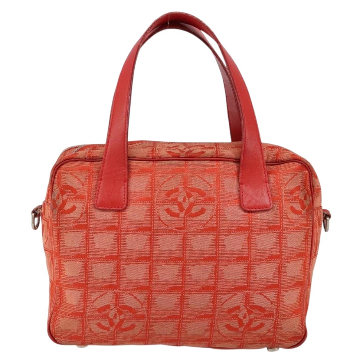 Chanel Travel Line Convertible Satchel Nylon, RED, NYLON, Handbag
