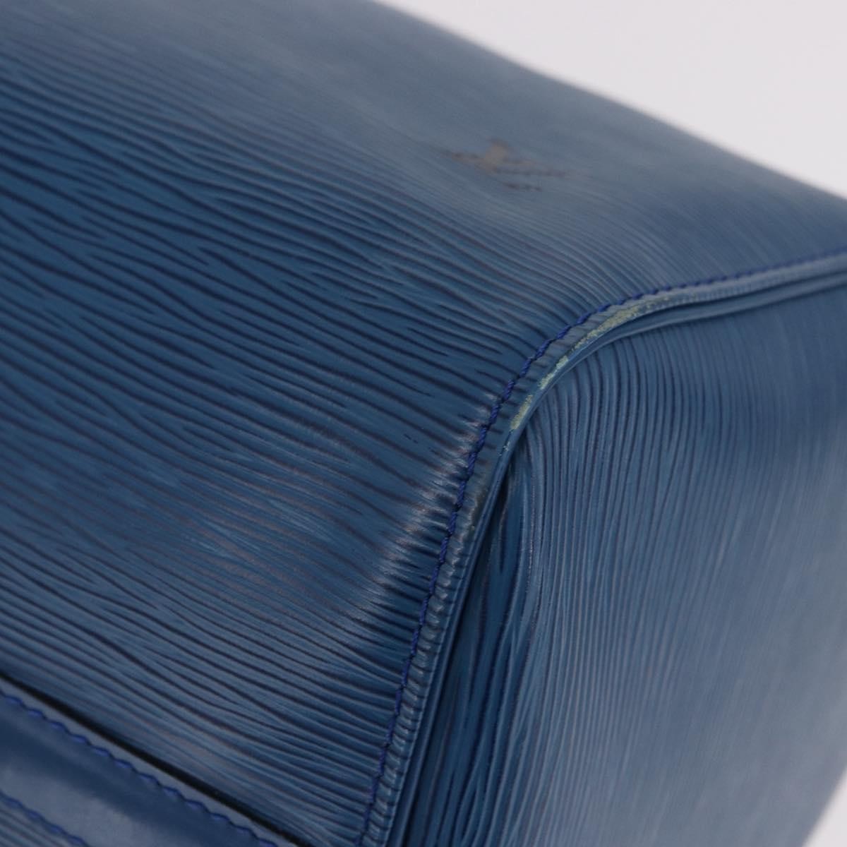 Louis Vuitton Speedy Epi Leather, Blue, Leather, Handbag