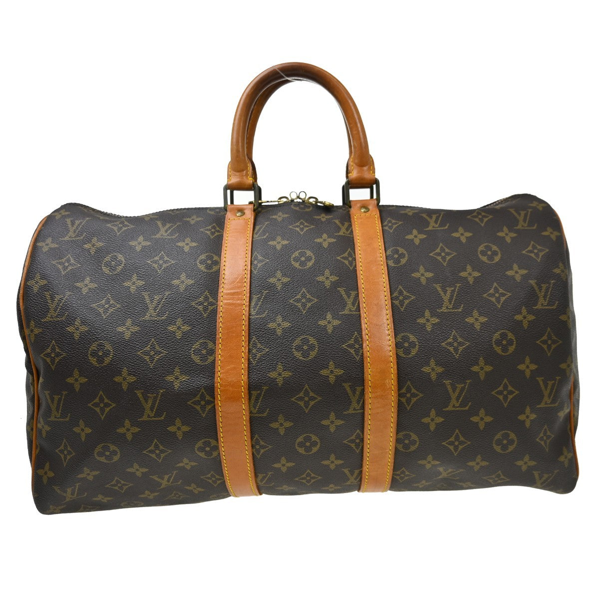 Louis Vuitton Keepall Monogram Canvas, Brown, Canvas, Travel Bag