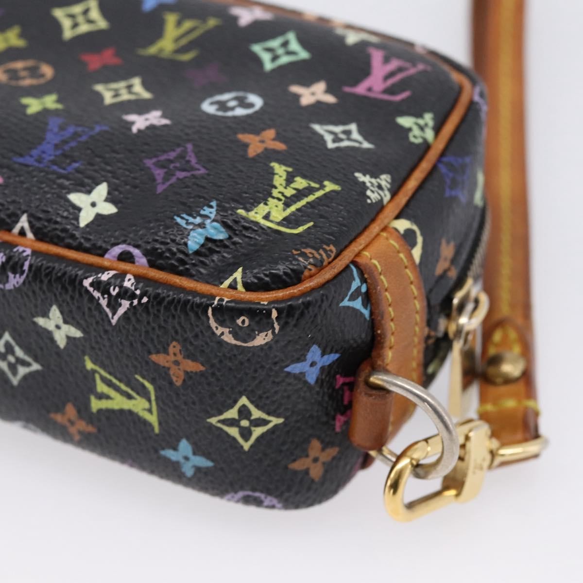 Louis Vuitton Wapity Trousse Monogram Multicolor, Black, Canvas, Clutch