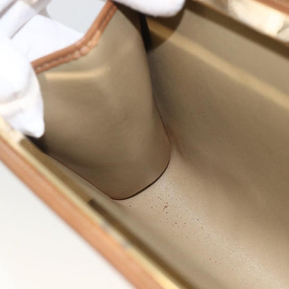 Christian Dior Vintage honeycomb clutch Canvas, Beige, Canvas, Clutch
