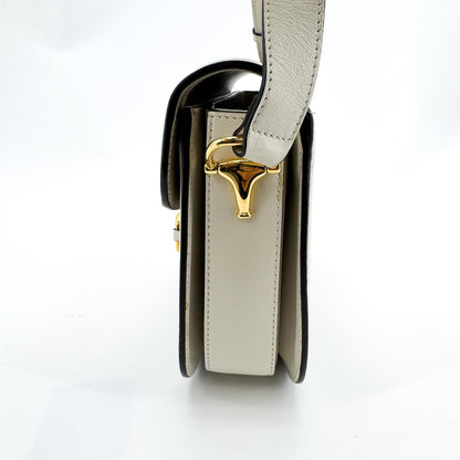 Gucci Horsebit 1955 GG Coated Canvas with Leather, Beige, Canvas, Shoulder Bag