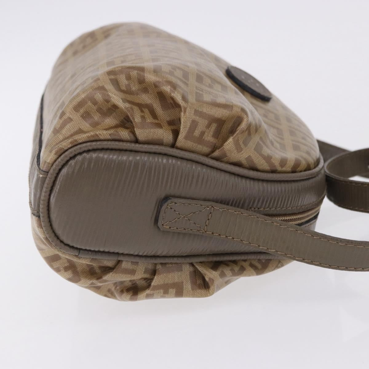Fendi Shoulder Zucchino Canvas, Beige, Canvas, Shoulder Bag