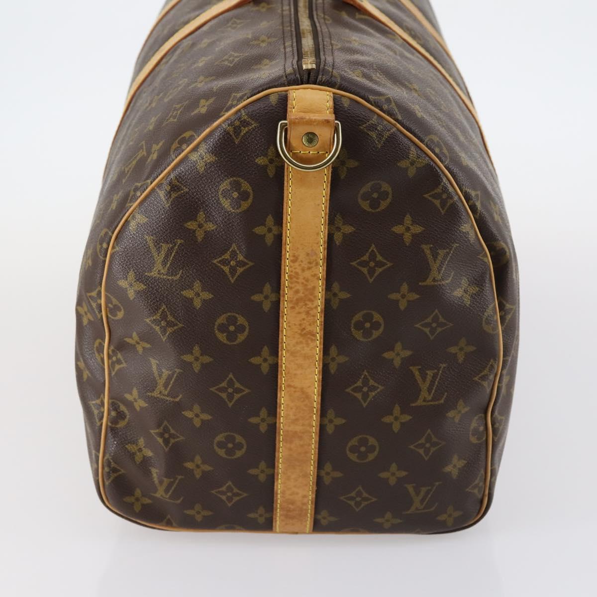 Louis Vuitton Keepall Bag Monogram Canvas, BROWN, CANVAS, Travel bag
