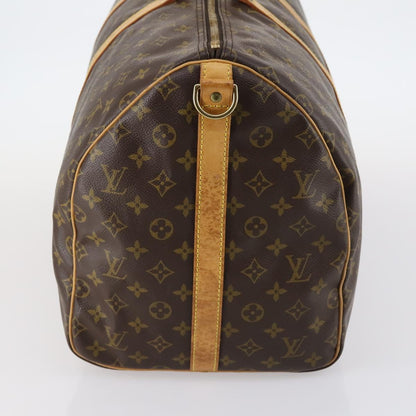 Louis Vuitton Keepall Bandouliere Bag Monogram Canvas, BROWN, CANVAS, Handbag