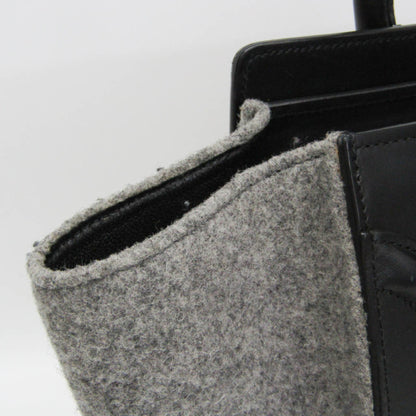 Celine Tricolor Luggage Felt, Multicolour, Leather, Handbag