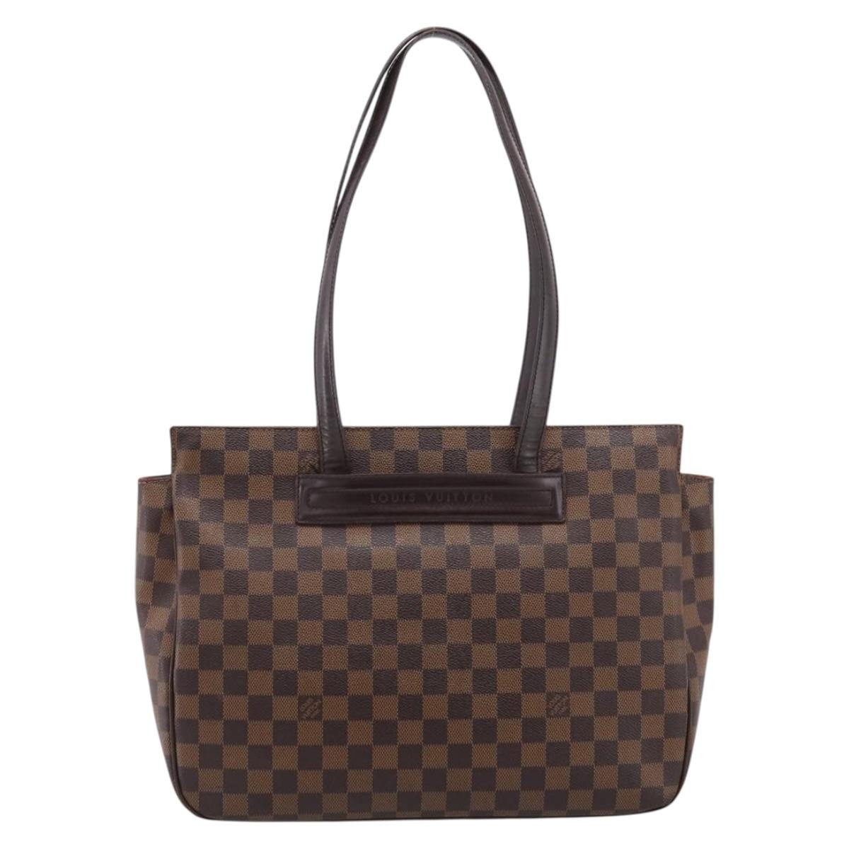 Louis Vuitton Parioli Damier Ebene, Brown, Canvas, Shoulder Bag