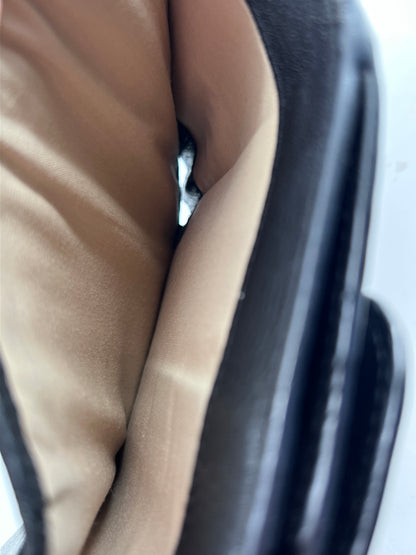 Chloe Alphabet Chain Clutch Bag Leather, BLACK, LEATHER, Clutche & pouche