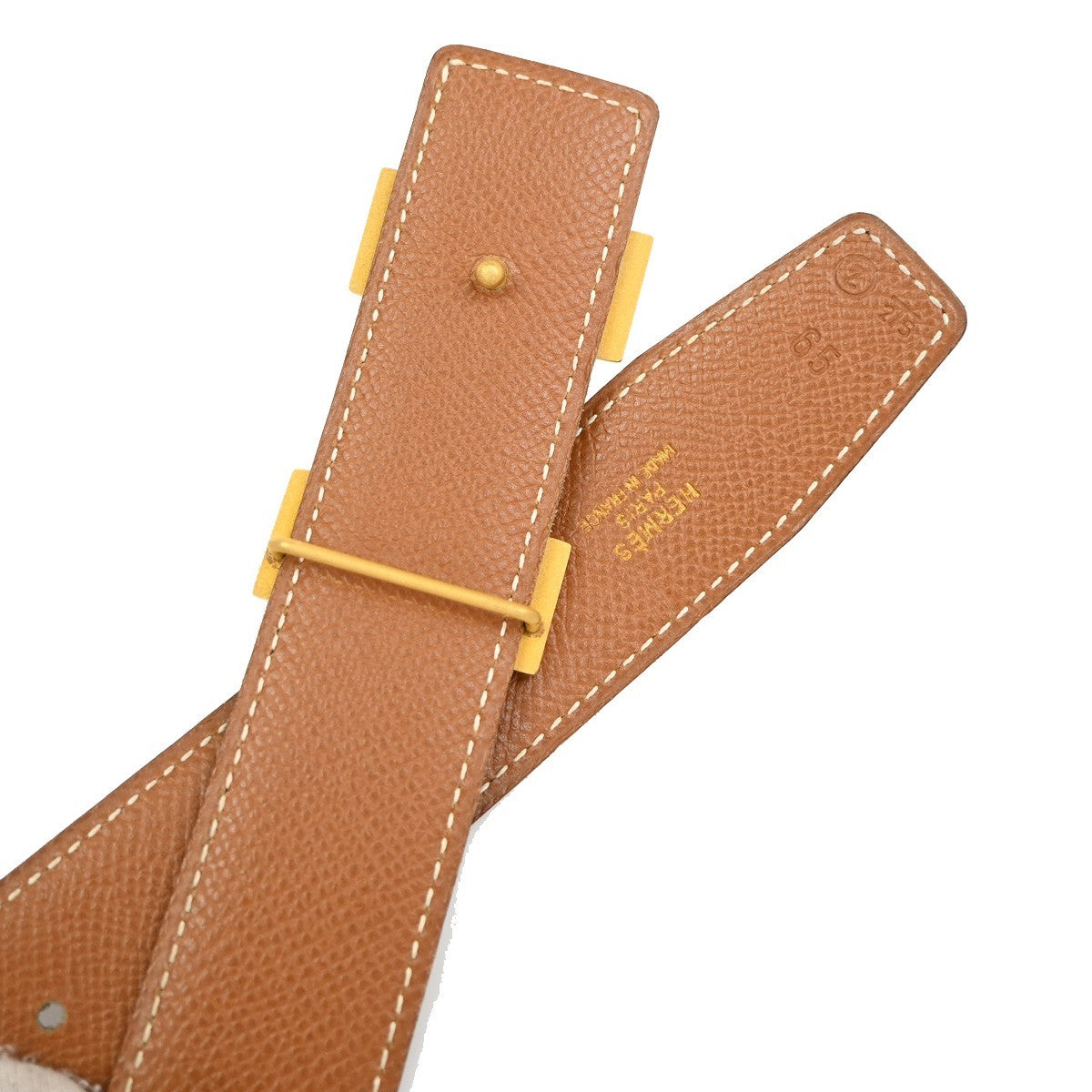 Hermes Constance Reversible Belt Leather, Black, Leather, Belt
