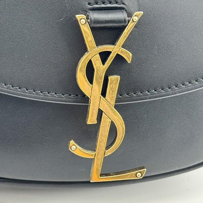 Saint Laurent Kaia Leather, Black, Leather, Shoulder Bag