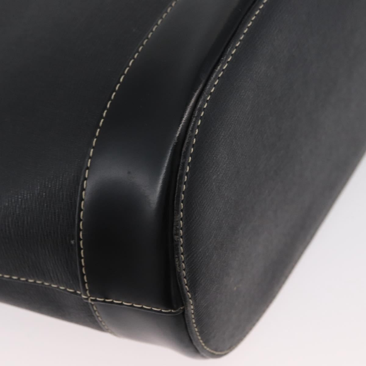 Burberry Vintage Leather, Black, Leather, Tote Bag