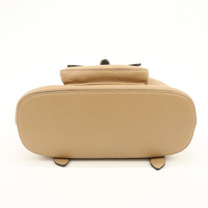 Gucci Bamboo Tassel Leather, Beige, Leather, Backpack
