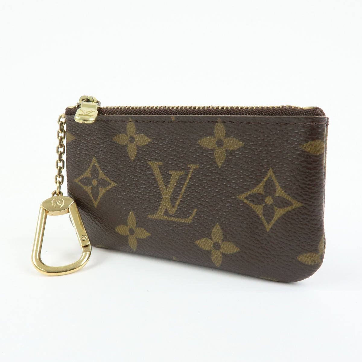 Louis Vuitton Key Monogram Canvas, Brown, Canvas, Clutch