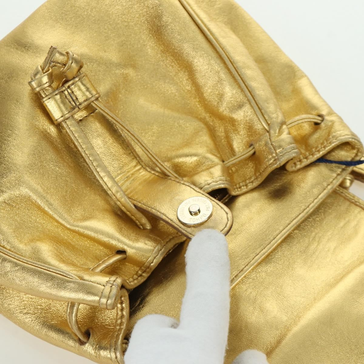 Bottega Veneta Backpack Leather with Intrecciato, Gold, Leather, Backpack