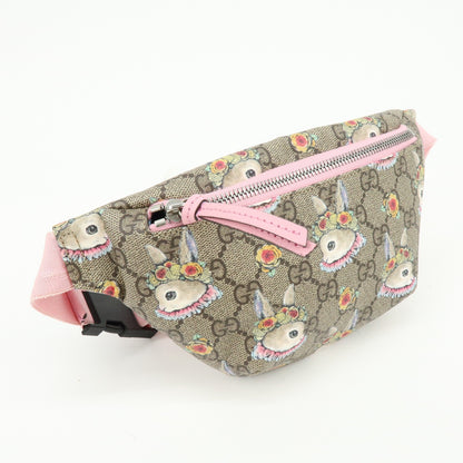 Gucci Children's Belt Printed GG Coated Canvas, Beige, Canvas, Handbag